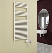 Radiva Barbados Elektrikli Havlupan 600 Watt 500x1200 Beyaz (Thesis Termostat)