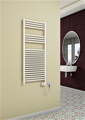 Radiva Barbados Elektrikli Havlupan 600 Watt 500x1200 Beyaz (Thesis Termostat) - 1BAR05001200B1PE2060 - Elektrikli Havlupan
