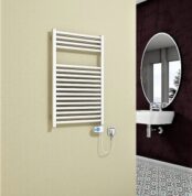 Radiva Barbados Elektrikli Havlupan 600 Watt 500x800 Beyaz (Musa Termostat) - 1BAR05000800B1PE3060 - Elektrikli Havlupan