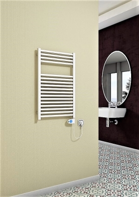 Radiva Barbados Elektrikli Havlupan 600 Watt 500x800 Beyaz (Musa Termostat) - 1BAR05000800B1PE3060 - Elektrikli Havlupan