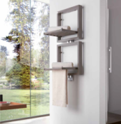 Radiva Bis Raflı Havlupan 480x995 Gri - 1BIS04800995B4TS - İthal Tasarım Havlupan
