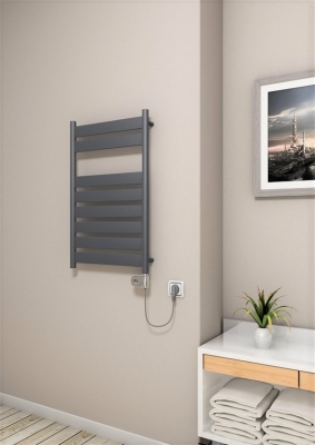 Radiva Bora Bora Elektrikli Havlupan 300 Watt 500x800 Antrasit (Thesis Termostat) - 1BOR05000800B2TE2030 - Elektrikli Havlupan