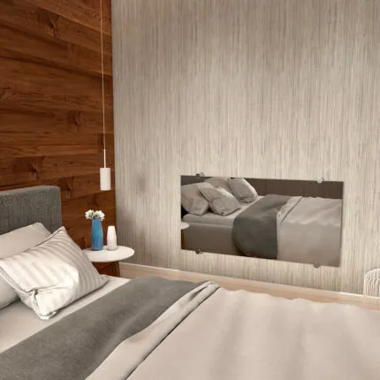 Radiva Crystal Elektrikli Cam Radyatör 560x1030 Ayna 500 Watt