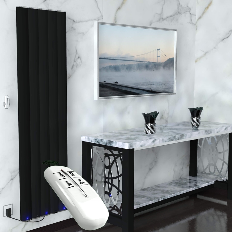 Radiva Elektrikli Alüminyum Radyatör 1000 Watt 1800x500 Mat Siyah Uzaktan Kumandalı Radiva Elektrikli Alüminyum Radyatör 1000 Watt 1800x500 Mat Siyah Uzaktan Kumandalı
