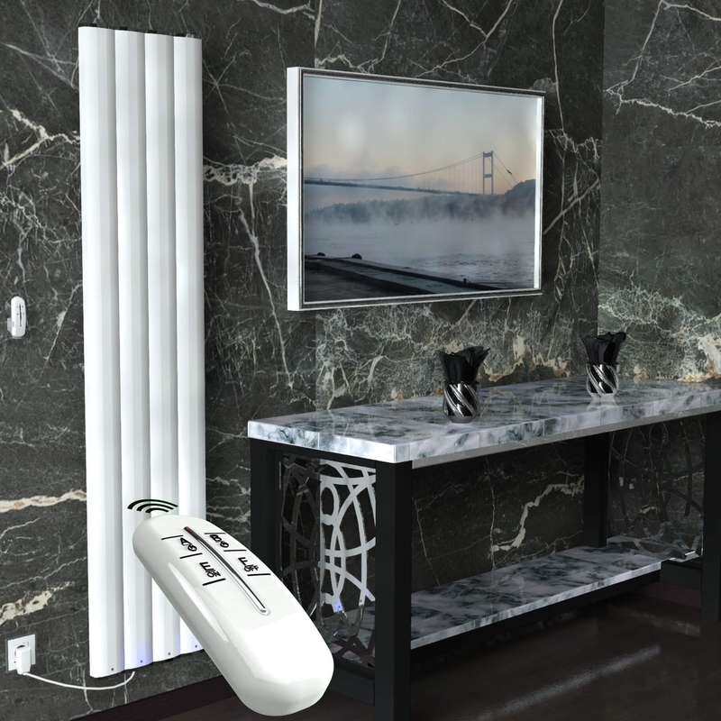 Radiva Elektrikli Alüminyum Radyatör 800 Watt 1800x400 Beyaz Uzaktan Kumandalı Radiva Elektrikli Alüminyum Radyatör 800 Watt 1800x400 Beyaz Uzaktan Kumandalı