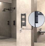 Radiva Haiti Elektrikli Havlupan 300x700 Düz Antrasit Texture (OneD On/Off ) Sol 200 Watt