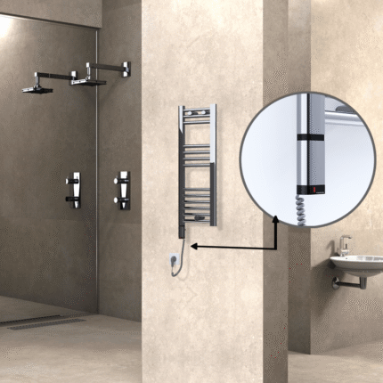 Radiva Haiti Elektrikli Havlupan 300x800 Düz Krom (OneD On/Off ) Sol 200 Watt