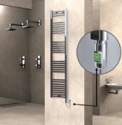 Radiva Haiti Elektrikli Havlupan 400x1800 Düz Krom (On/Off Düğmeli) 300 Watt