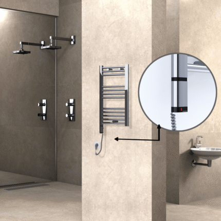 Radiva Haiti Elektrikli Havlupan 400x700 Düz Krom (OneD On/Off ) Sol 200 Watt