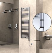 Radiva Haiti Elektrikli Havlupan 500x1500 Düz Krom (OneD On/Off ) Sağ 300 Watt