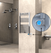 Radiva Haiti Elektrikli Havlupan 600x1000 Düz Krom (Musa Termostat) 300 Watt