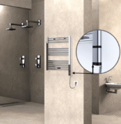 Radiva Haiti Elektrikli Havlupan 600x700 Düz Krom (OneD On/Off ) Sağ 200 Watt