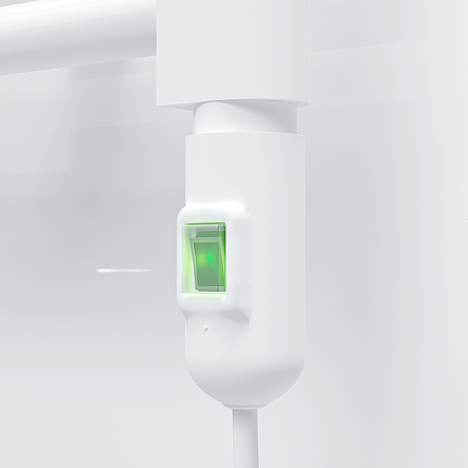 Radiva Havlupan İçin Elektrik Kiti Beyaz Std. On/Off Düğmeli - 4HTC1STD20200B1 - Havlupan ve Radyatör Aksesuarları