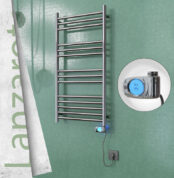 Radiva Lanzarote Elektrikli Havlupan 500x1000 Ayna P. (Musa Termostat) 200 W - 1LAN05001000P2PE3020 - Elektrikli Havlupan