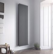 Radiva Nova Dekoratif Radyatör Çift Panel 1800x584 Antrasit - 2NOV18000584CB2TM1 - İthal Dekoratif Radyatör