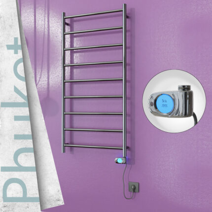 Radiva Phuket Elektrikli Havlupan 600x1200 Ayna P. (Musa Termostat) 300 Watt - 1PHU06001200P2PE3030 - Elektrikli Havlupan