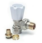 Radiva Radyatör Vanası 1/2'' Köşe (17*2mm Boru Bağl. Rakorlu) - 5GUNSKSPX17B1P - Havlupan ve Radyatör Vanaları