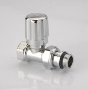 Radiva Radyatör Vanası 1/2'' Krom Düz (Plastik Volanlı)