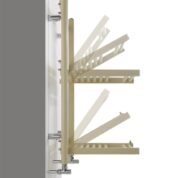 Radiva Stendy Raflı Havlupan 612x889 Beyaz - 1STE06120889B1PS - İthal Tasarım Havlupan
