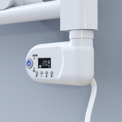 Radiva Thesis Dual Havlupan Rezistansı Kontrol Paneli Beyaz - 4HTC1THE2KB1 - Havlupan ve Radyatör Aksesuarları