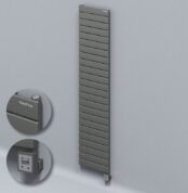 Radiva Tip 10H Elektrikli Çelik Dekoratif Radyatör 1772x400 Antrasit (KTX3 Termostat) 1000W