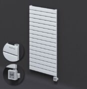 Radiva Tip 10H Elektrikli Çelik Dekoratif Radyatör 1180x600 Beyaz (KTX3 Termostat) 1000W - 210H11800600B1PE7100 - Elektrikli Radyatör