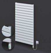 Radiva Tip 10H Elektrikli Çelik Dekoratif Radyatör 1180x700 Beyaz (On/Off Düğmeli) 900W - 210H11800700B1PE1090 - Elektrikli Radyatör