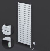 Radiva Tip 10H Elektrikli Çelik Dekoratif Radyatör 1476x600 Beyaz (On/Off Düğmeli) 900W - 210H14760600B1PE1090 - Elektrikli Radyatör