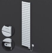 Radiva Tip 10H Elektrikli Çelik Dekoratif Radyatör 1772x400 Beyaz (Thesis Termostat) 900W - 210H17720400B1PE2090 - Elektrikli Radyatör