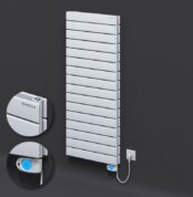Radiva Tip 20H Elektrikli Çelik Dekoratif Radyatör 1180x500 Beyaz (Musa Termostat) 900W - 220H11800500B1PE3090 - Elektrikli Radyatör