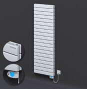 Radiva Tip 20H Elektrikli Çelik Dekoratif Radyatör 1476x500 Beyaz (Musa Termostat) 1200W - 220H14760500B1PE3120 - Elektrikli Radyatör