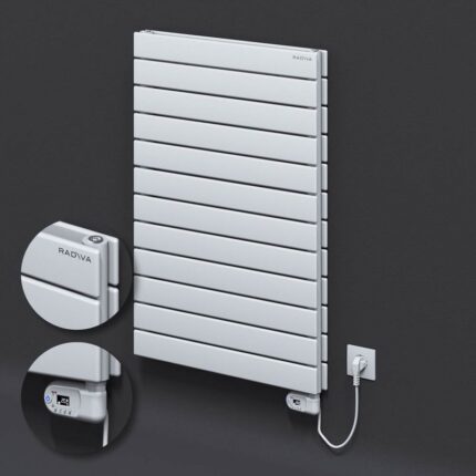 Radiva Tip 20H Elektrikli Çelik Dekoratif Radyatör 884x600 Beyaz (Thesis Termostat) 900W - 220H08840600B1PE2090 - Elektrikli Radyatör