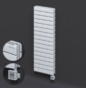 Radiva Tip 21H Elektrikli Çelik Dekoratif Radyatör 1180x400 Beyaz (KTX3 Termostat) 1000W - 221H11800400B1PE7100 - Elektrikli Radyatör