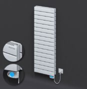 Radiva Tip 21H Elektrikli Çelik Dekoratif Radyatör 1180x400 Beyaz (Musa Termostat) 900W - 221H11800400B1PE3090 - Elektrikli Radyatör