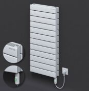 Radiva Tip 21H Elektrikli Çelik Dekoratif Radyatör 884x400 Beyaz (On/Off Düğmeli) 900W - 221H08840400B1PE1090 - Elektrikli Radyatör