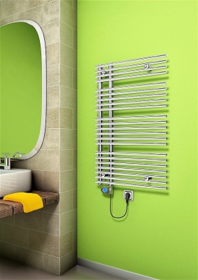 Radiva Zanzibar Elektrikli Havlupan 300 Watt 600x1000 Krom (Musa Termostat) - 1ZAN06001000K1PE3030 - Elektrikli Havlupan