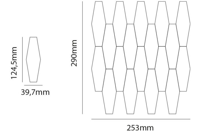 elongated hexagon sheet 1