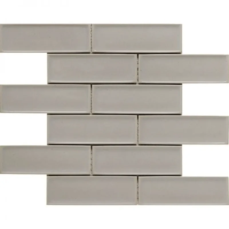 Pukka Tile Açık Bej 2x6 Bevelled Brick Porselen Mozaik - Açık-Bej-2x6-Bevelled-Brick - Porselen Mozaik