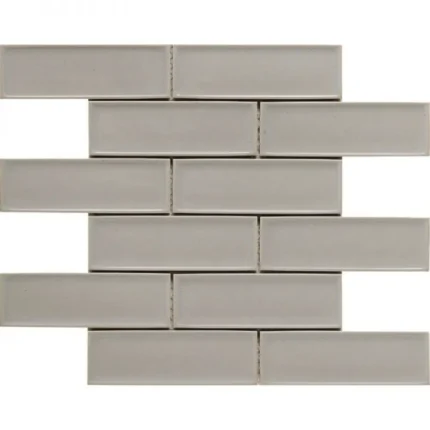 Pukka Tile Açık Bej 2x6 Bevelled Brick Porselen Mozaik