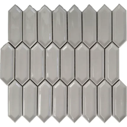 Pukka Tile Açık Gri Small Picket Porselen Mozaik