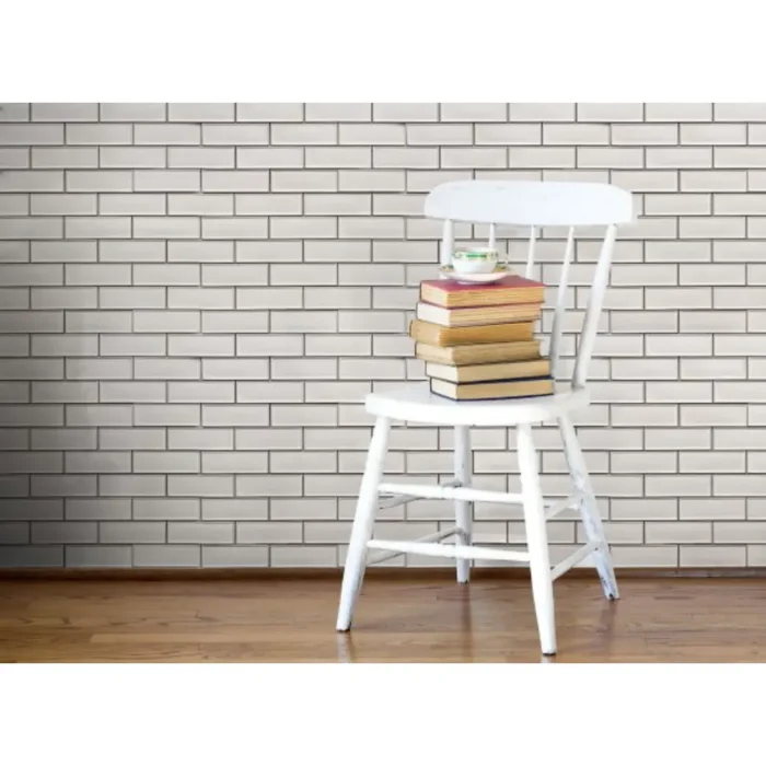 Pukka Tile Beyaz 2x6 Bevelled Brick Porselen Mozaik - Beyaz-2x6-Bevelled-Brick - Porselen Mozaik - 1