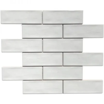 Pukka Tile Beyaz 2x6 Brick Porselen Mozaik - Beyaz-2x6-Brick - Porselen Mozaik