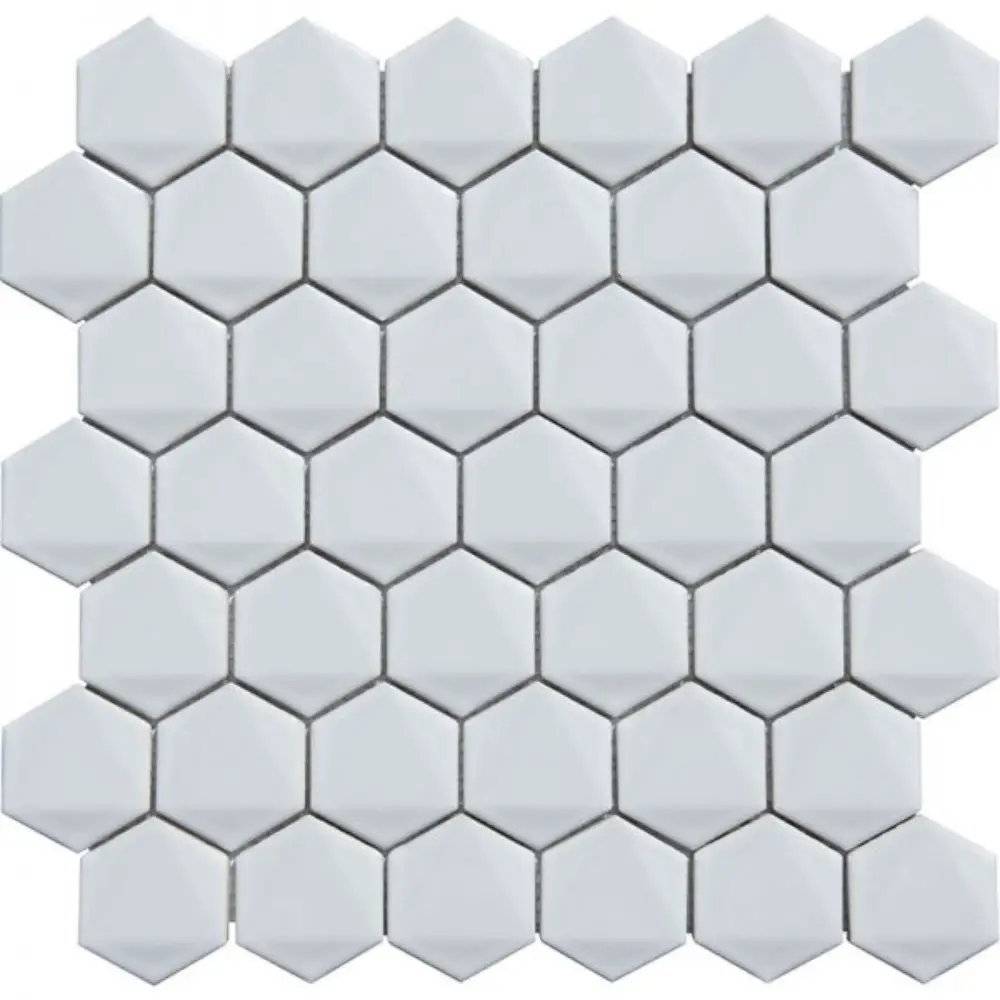 Pukka Tile Beyaz 3D Hexagon Porselen Mozaik Pukka Tile Beyaz 3D Hexagon Porselen Mozaik