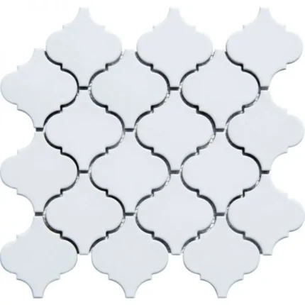 Pukka Tile Beyaz Arabesque Porselen Mozaik - Beyaz-Arabesque - Porselen Mozaik