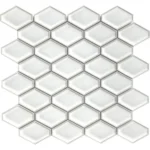 Pukka Tile Beyaz Clipped Diamond Porselen Mozaik - Beyaz-Clipped-Diamond - Porselen Mozaik