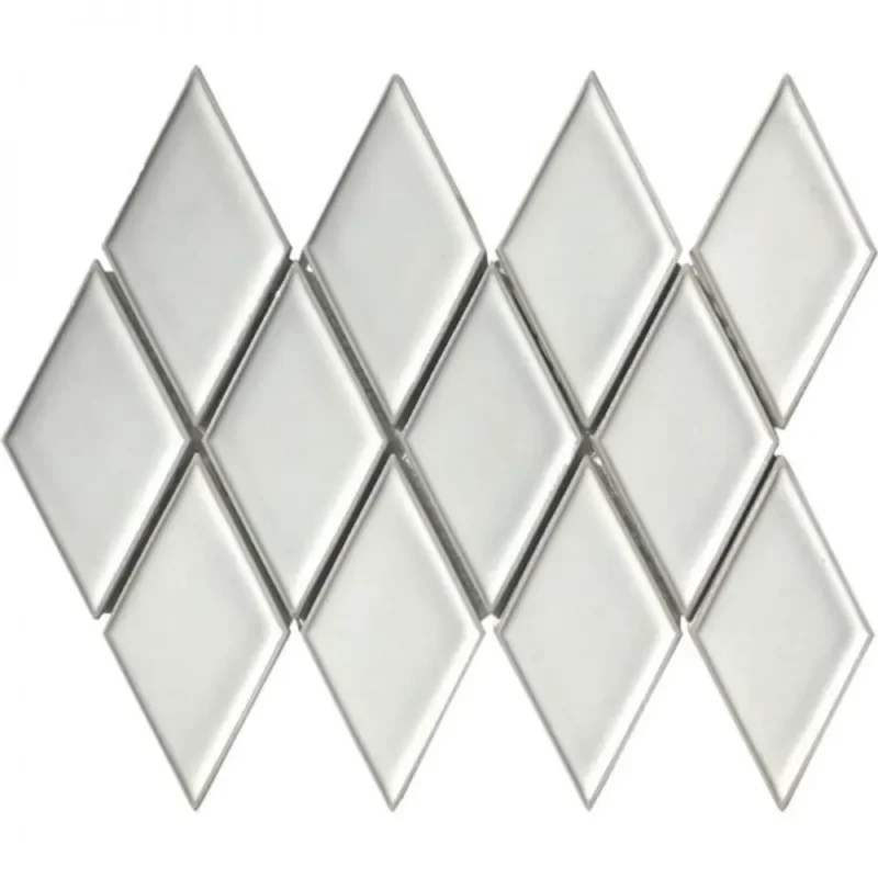 Pukka Tile Beyaz Harlequin Porselen Mozaik - Beyaz-Harlequin - Porselen Mozaik
