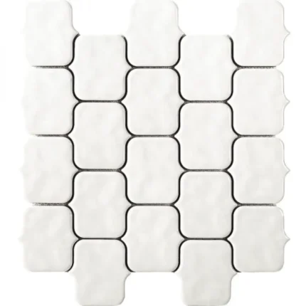 Pukka Tile Beyaz Horizon Porselen Mozaik - Beyaz-Horizon - Porselen Mozaik