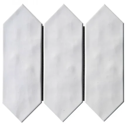 Pukka Tile Beyaz Large Picket Porselen Mozaik - Beyaz-Large-Picket - Porselen Mozaik