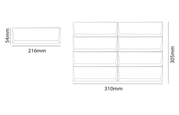 Pukka Tile Beyaz Mat Loft Porselen Mozaik