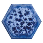 Pukka Tile Blue HexagonPorselen Mozaik - Blue-Hexagon - Porselen Mozaik